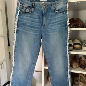 Paige Noella Fray-Detail Jeans